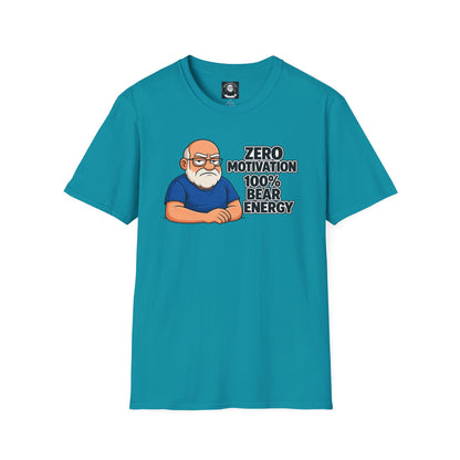 "Zero motivation 100 % bear energy"