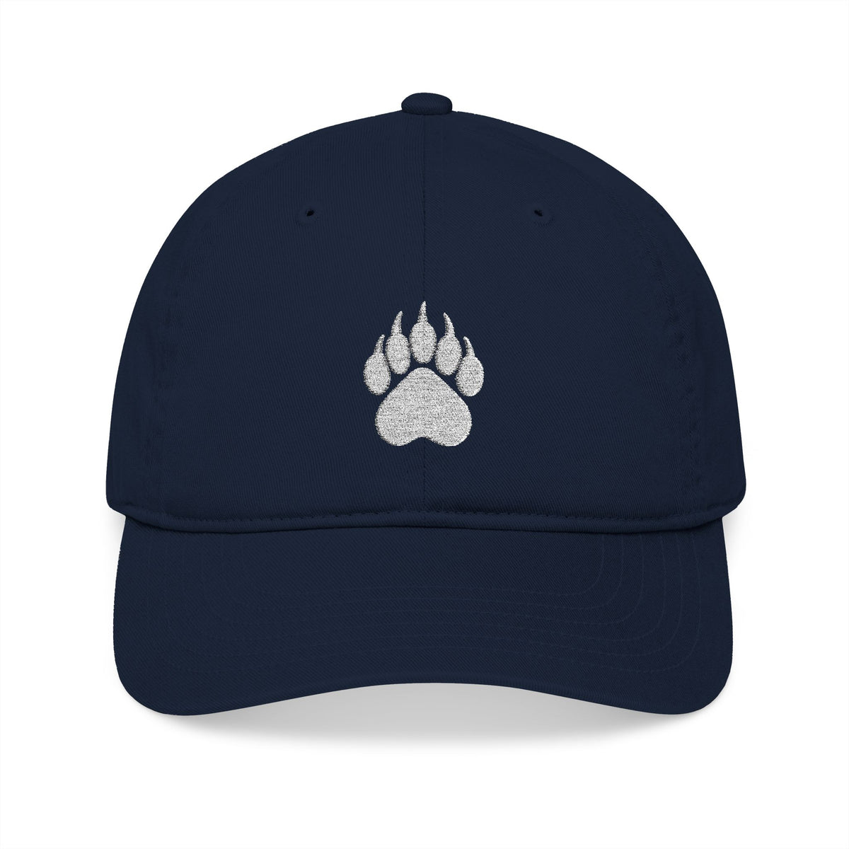 Embroidered  Light Beige Paw Cap