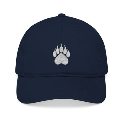 Embroidered  Light Beige Paw Cap