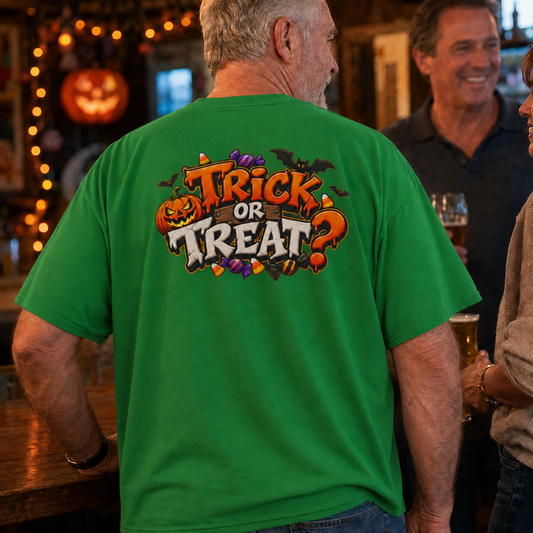"Trick or Treat " back print