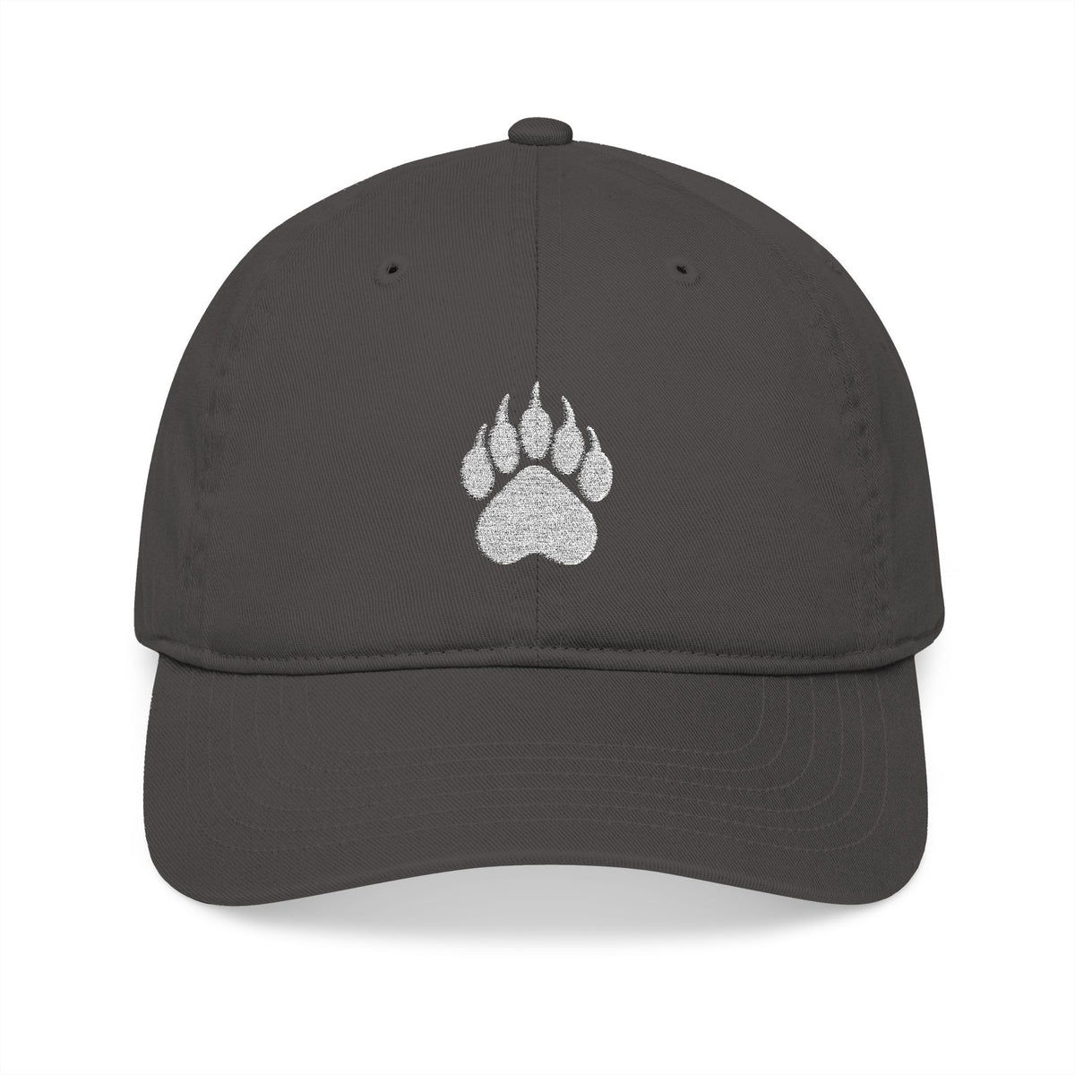 Embroidered  Light Beige Paw Cap