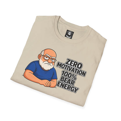 "Zero motivation 100 % bear energy"