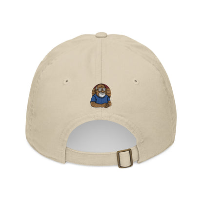 Embroidered  Light Beige Paw Cap
