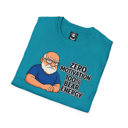 "Zero motivation 100 % bear energy"